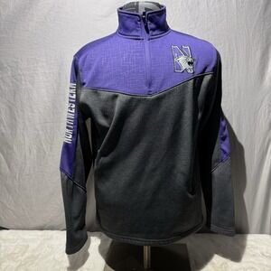 NCAA Northwestern Wildcats Break‎ Point 1/4 Zip Pullover Sweater